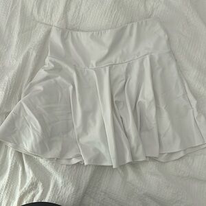 White tennis skirt